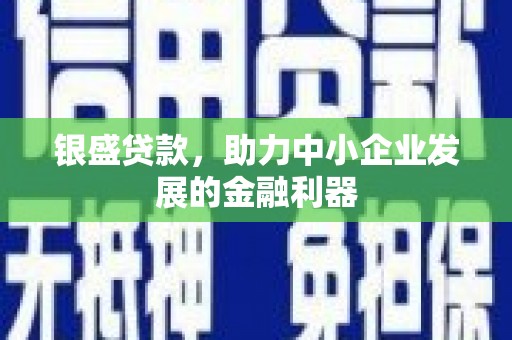 吉林银盛贷款，助力中小企业发展的金融利器
