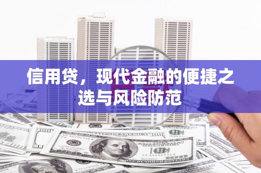 吉林信用贷，现代金融的便捷之选与风险防范