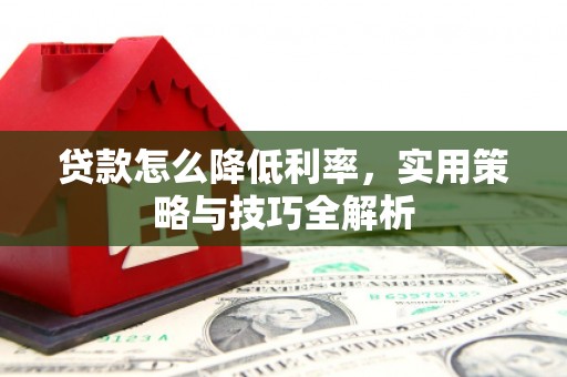 吉林贷款怎么降低利率，实用策略与技巧全解析